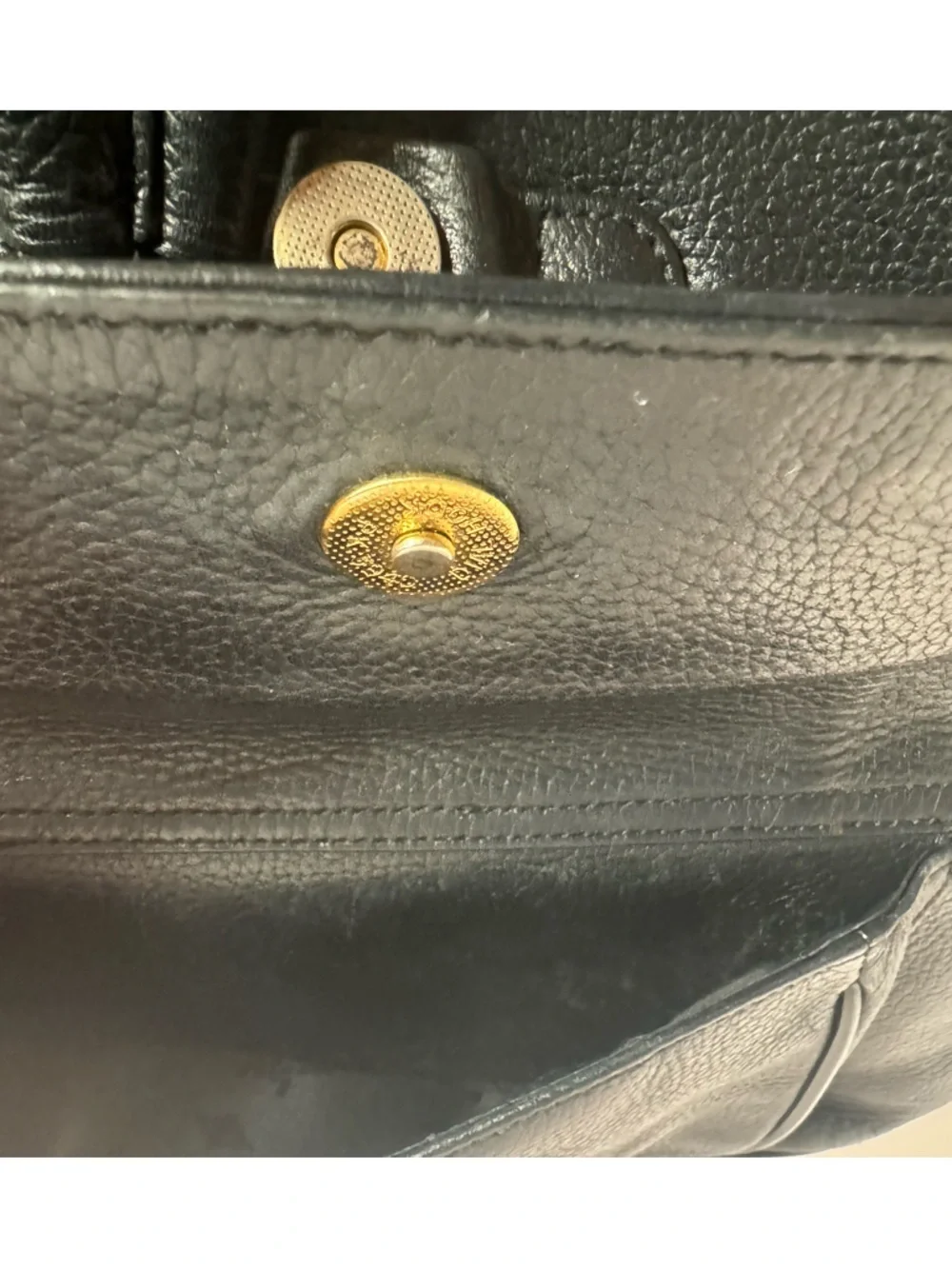 MCM black leather